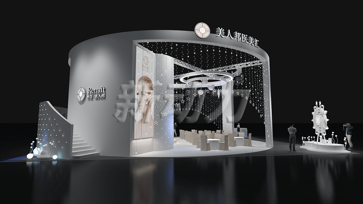 約薈美人邦-廣州美容展展臺(tái)設(shè)計(jì)搭建(圖6)