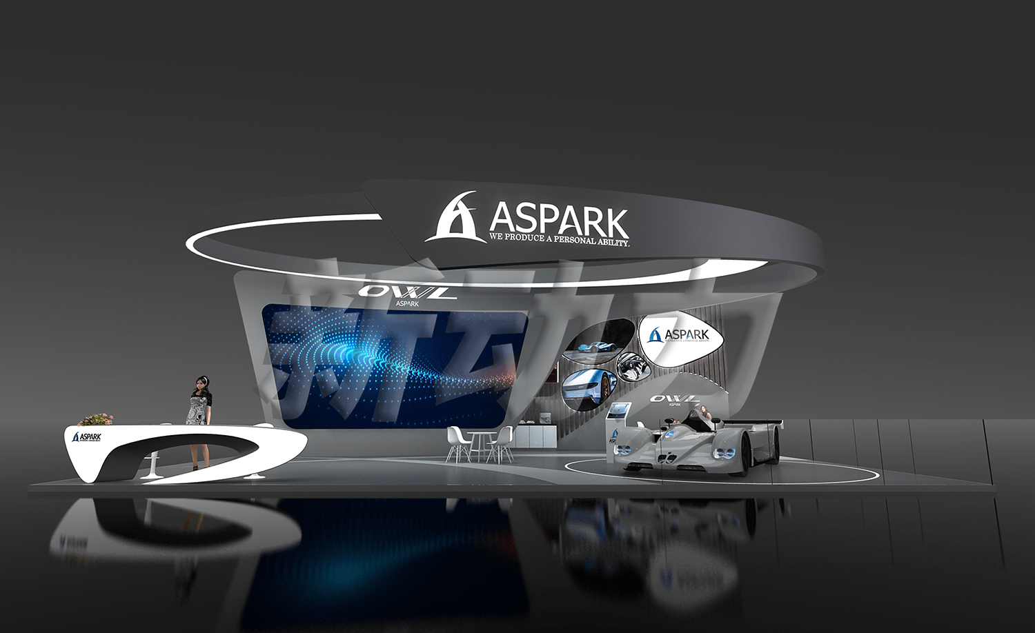AsparkOwl上海車展展臺設(shè)計搭建(圖4)