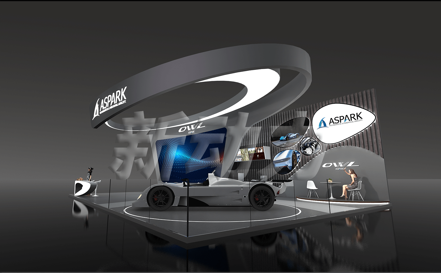 AsparkOwl上海車展展臺設(shè)計搭建(圖3)