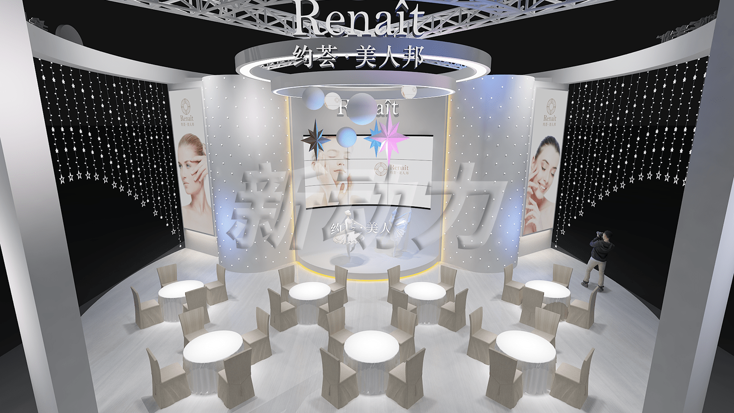 約薈美人邦-廣州美容展展臺(tái)設(shè)計(jì)搭建(圖7)