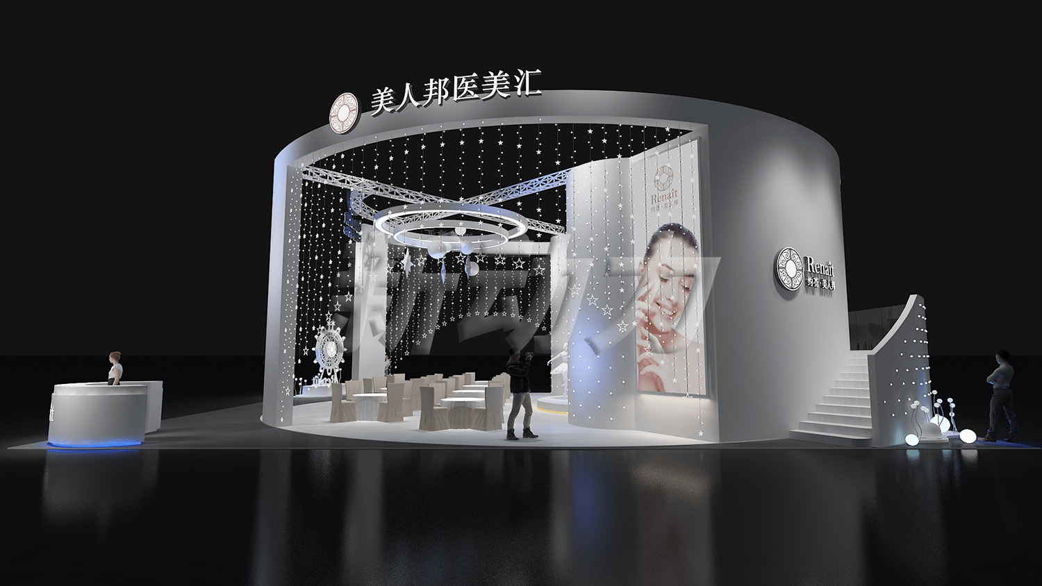 約薈美人邦-廣州美容展展臺(tái)設(shè)計(jì)搭建(圖5)