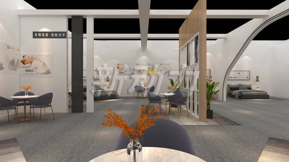 東莞家具展好舒福展臺設計搭建(圖1)