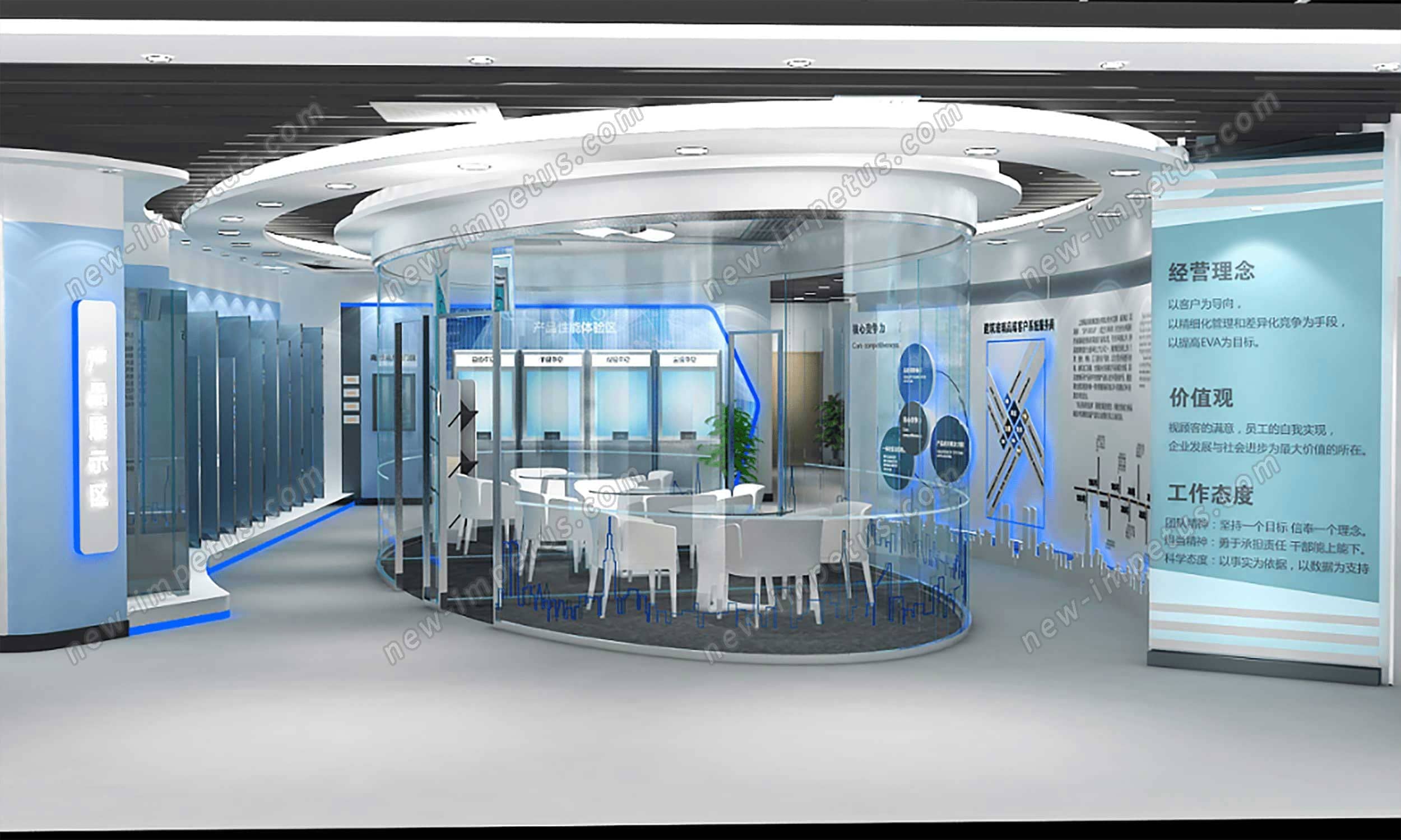 耀皮玻璃展廳展示設(shè)計搭建(圖3)