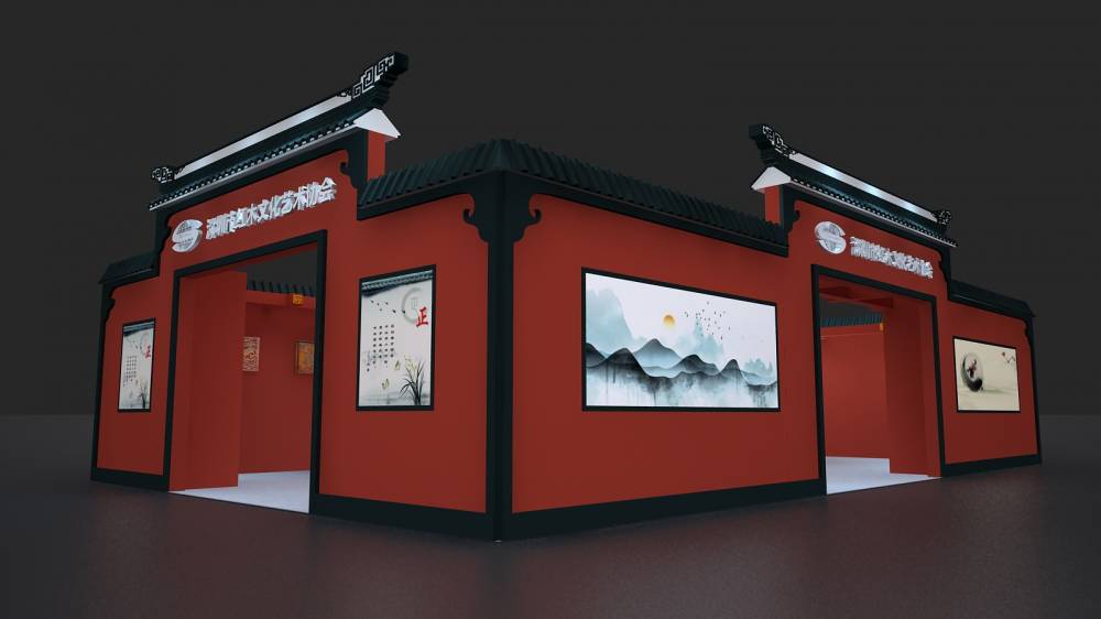 北京紅木展展臺(tái)設(shè)計(jì)制作搭建-深圳紅木文化藝術(shù)協(xié)會(huì)(圖4)