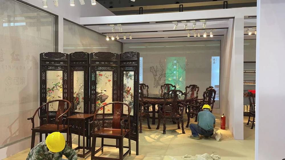 泰和園家具-北京紅木展展臺設(shè)計搭建(圖7)
