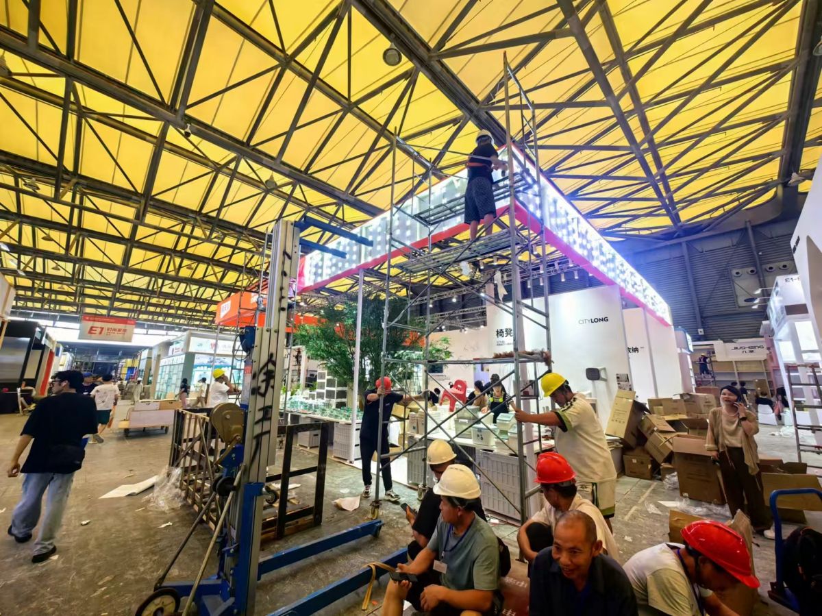 美國展會(huì)現(xiàn)場(chǎng)搭建全記錄：從設(shè)計(jì)到完工的精彩瞬間(圖1)